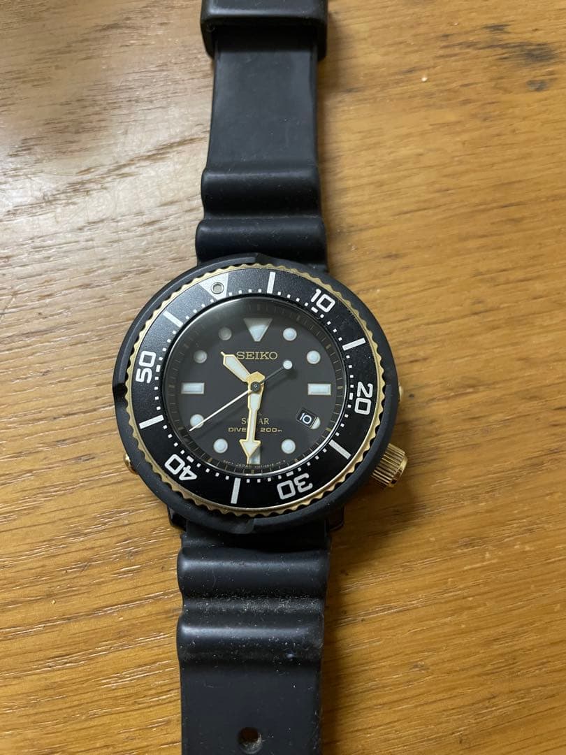 SEIKO ダイバーズウォッチ ラバーベルト 200m防水