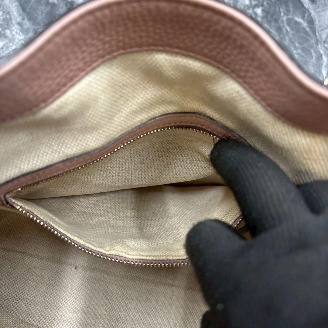 ✨美品✨GUCCI ソーホー 2way ショルダーバッグ ハンド ピンク レザー