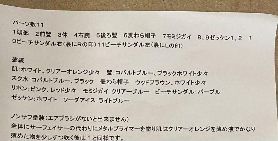 風ノ唄 夏野文 春日さつき ガレージキット 2個セット