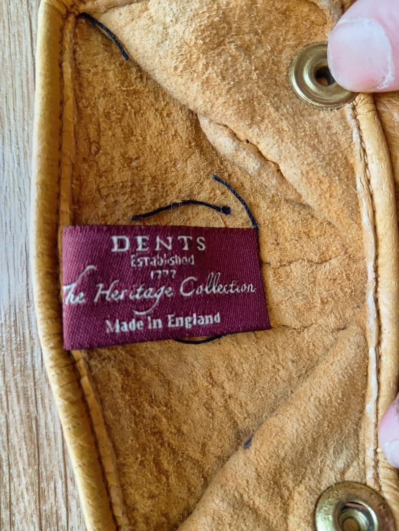 DENTS デンツ ペッカリーグローブ アンライニング サイズ7