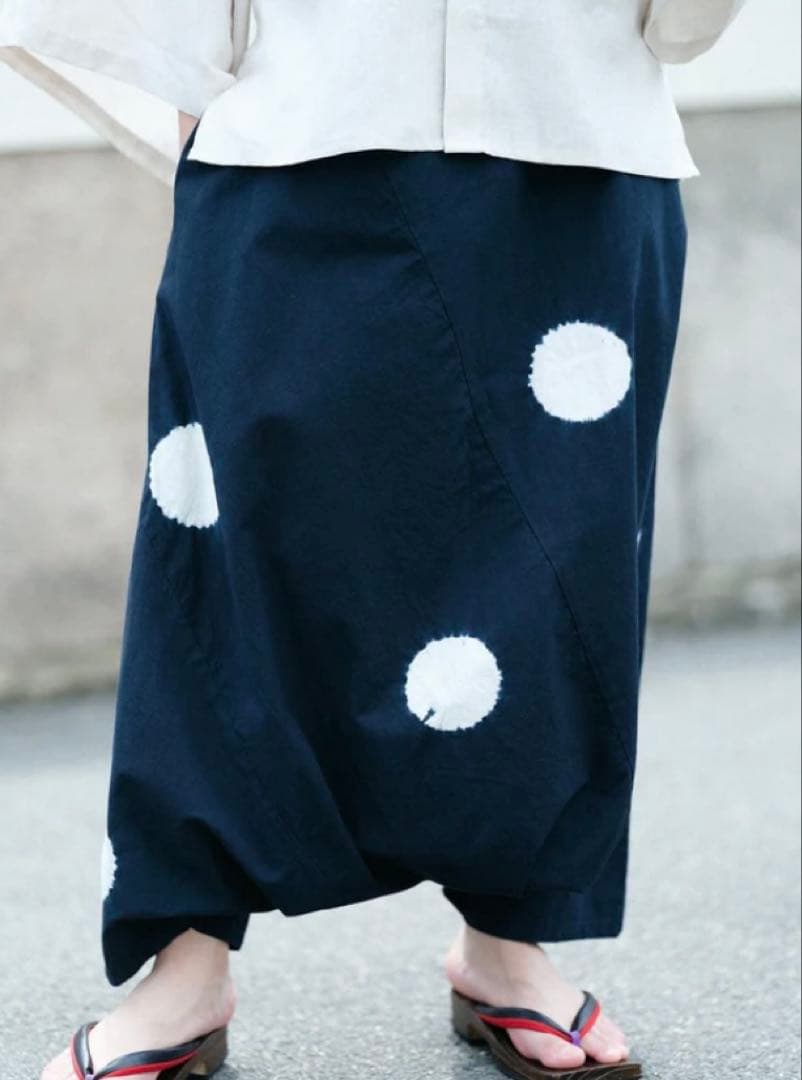 sousou 近清　サルエルパンツ 水玉模様