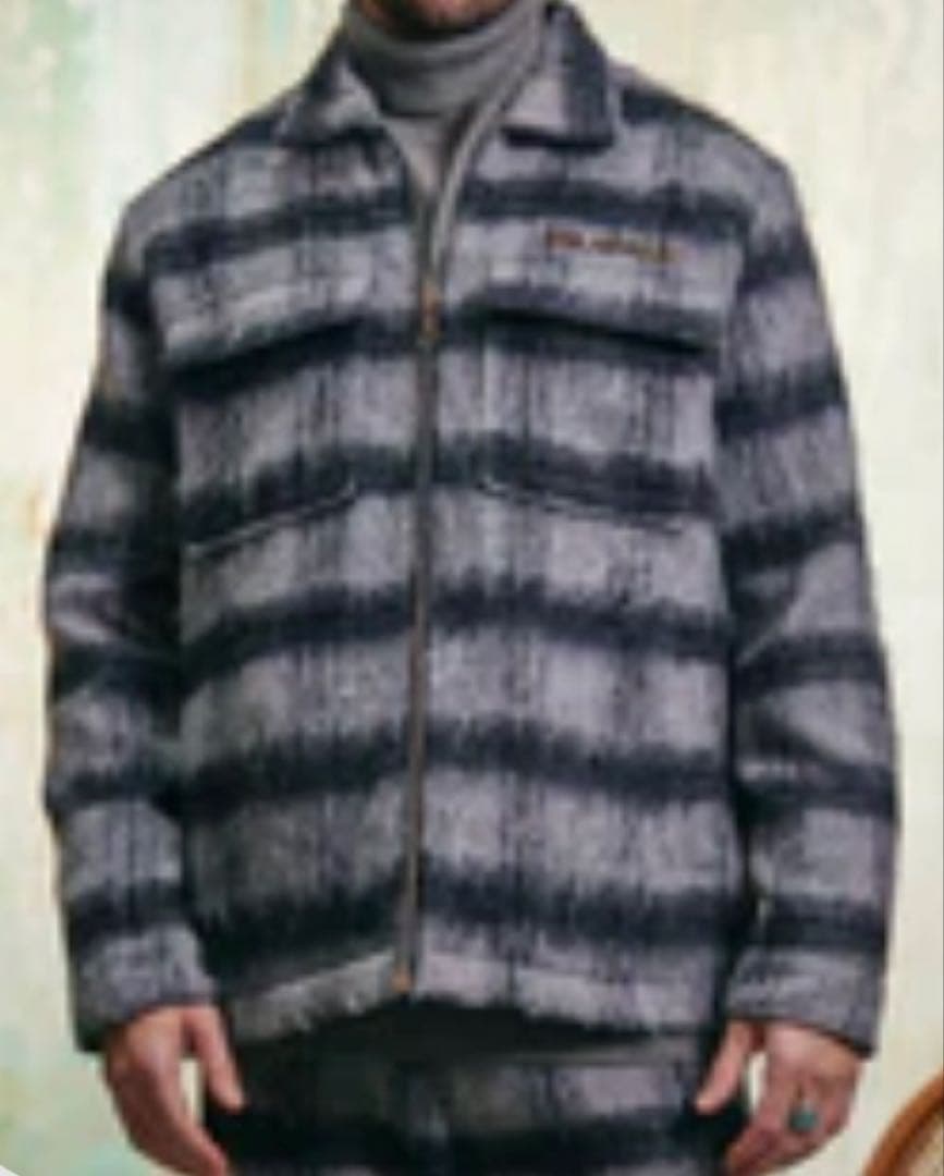 ジャケット・アウター PIONEER \" BLACK/GREY MOHAIR JACKET