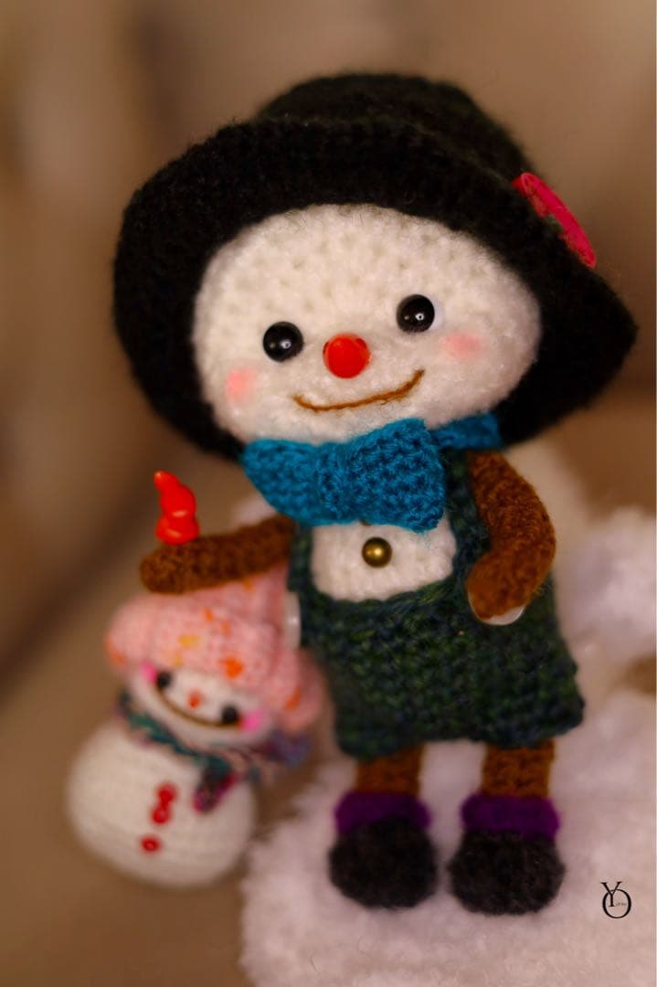 雪だるま あみぐるみ