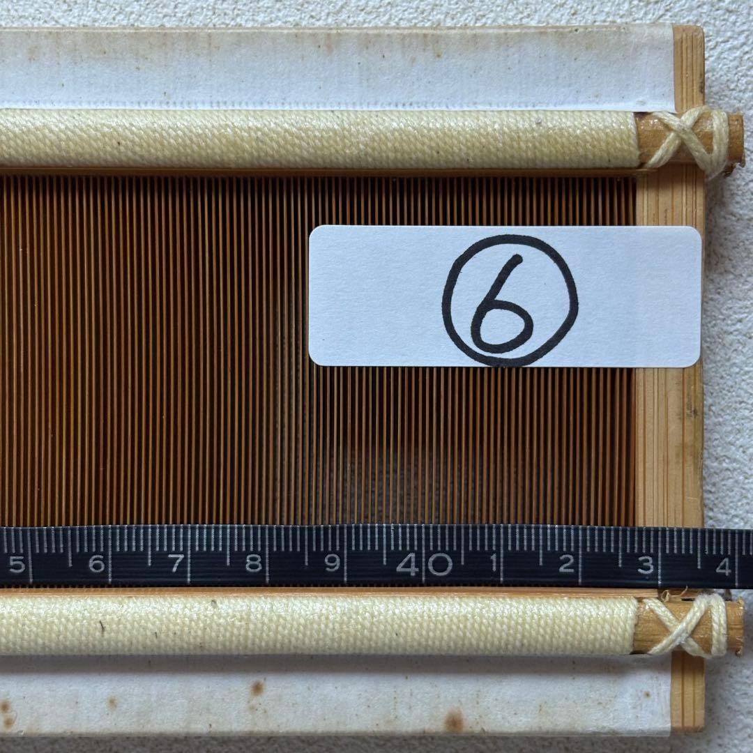 【貴重】⑥竹筬　東京手織機　筬　30羽　機織り　手織り　織器具