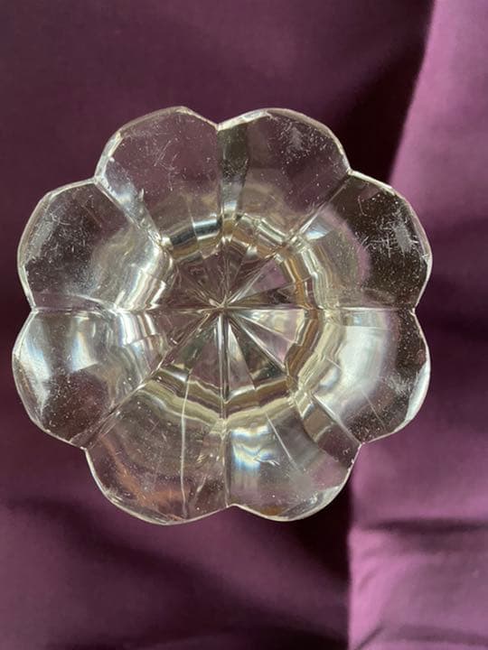 1848年アンティーク　ゴブレット　彩色インタリオガラス