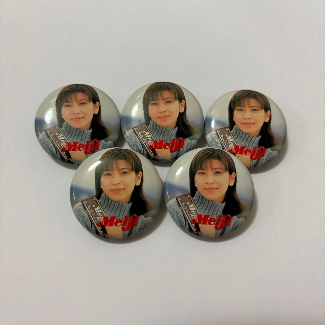 希少　レア　Meiji 森高千里　缶バッジ メルティキッス　24個セット