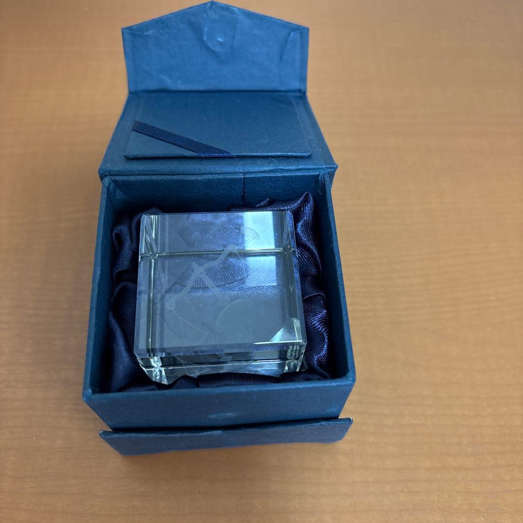 天秤デザイン クリスタルオブジェ 箱付き