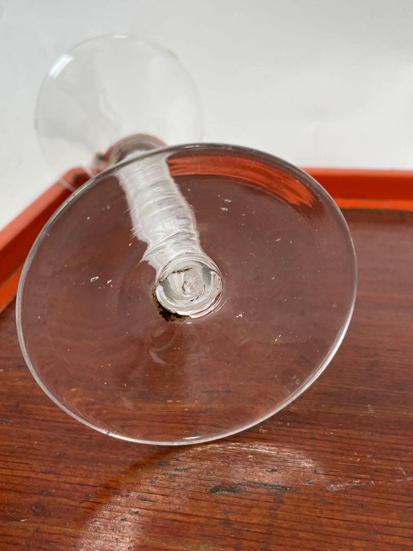 エアーツイストステムグラス オペークツイスト ツイストステム　ゴブレット　骨董