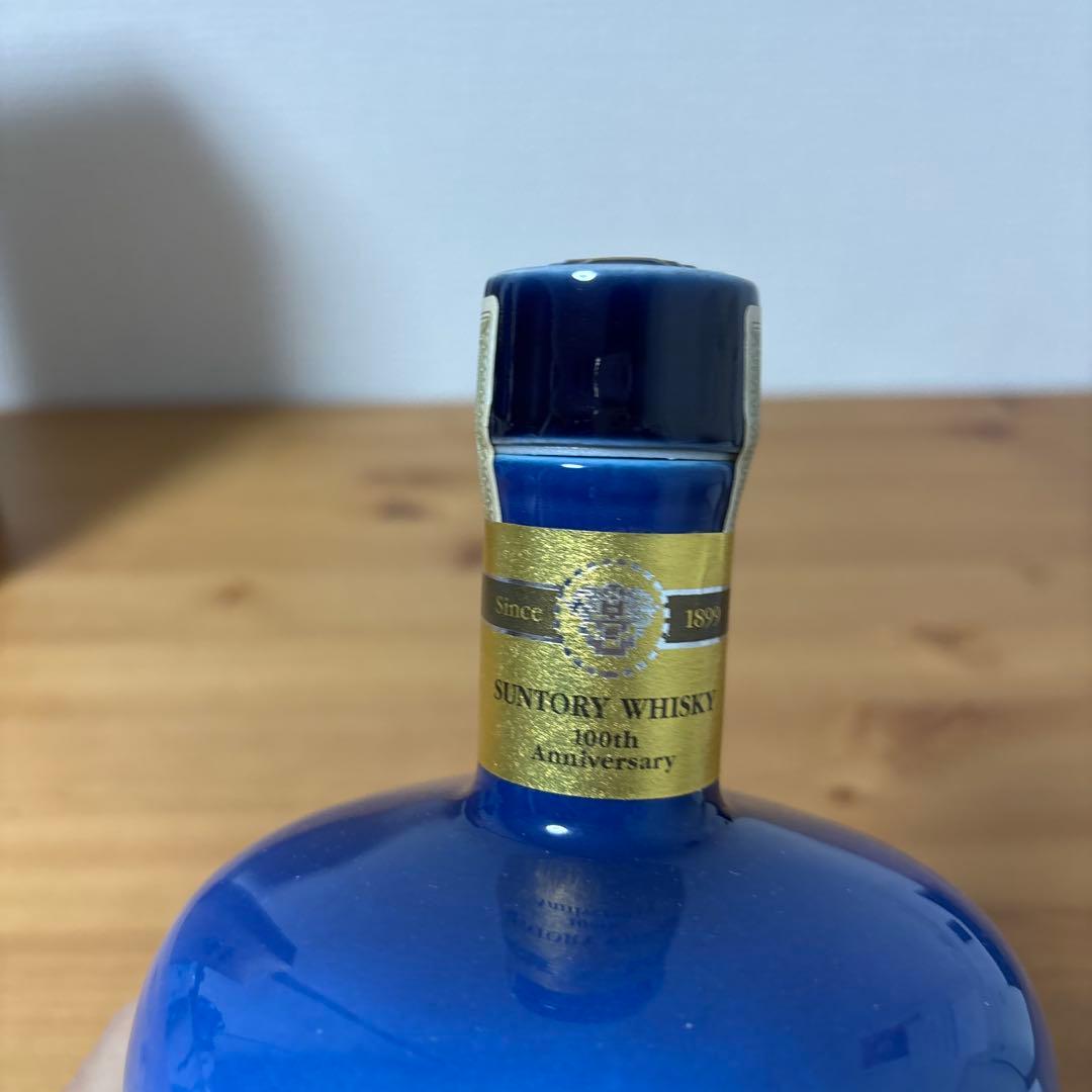 サントリーウイスキー　感謝百年　陶器　記念ボトル　未開封❹