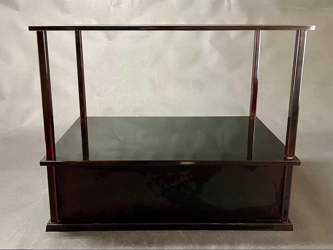 割引❗️「母」 紹鴎棚 武野紹鴎好み 溜塗 組立式 元箱 茶道具 （404F②）