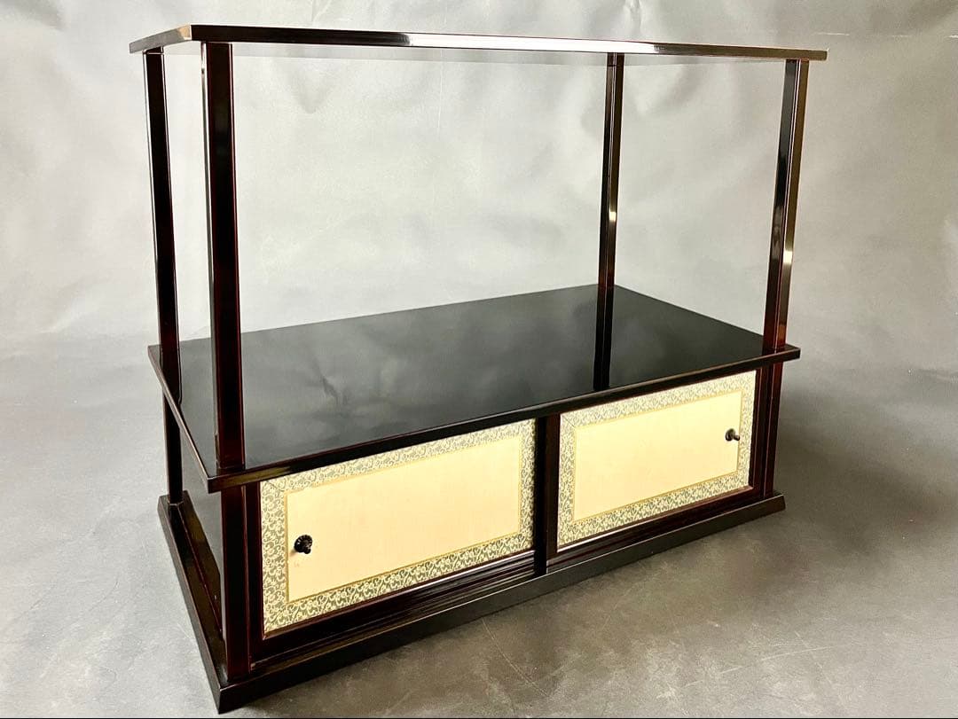 割引❗️「母」 紹鴎棚 武野紹鴎好み 溜塗 組立式 元箱 茶道具 （404F②）