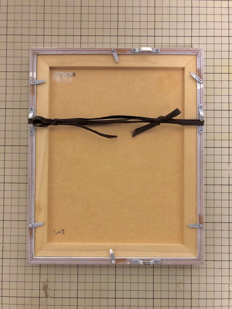 オ*ム様 柚木沙弥郎　染色工芸家　型染絵　フクロウ　額縁付