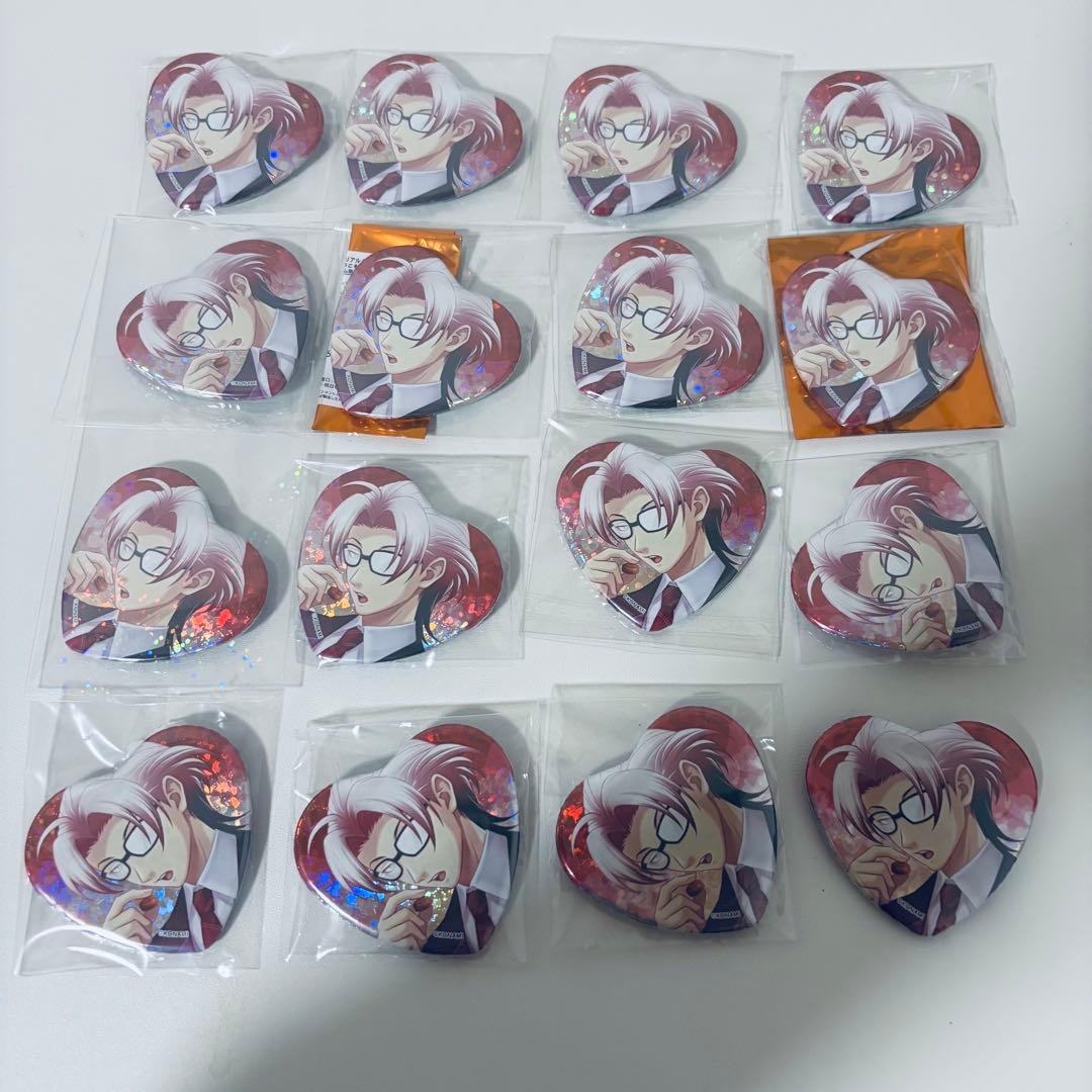 ときめきメモリアル 七ツ森 ハート型缶バッジ