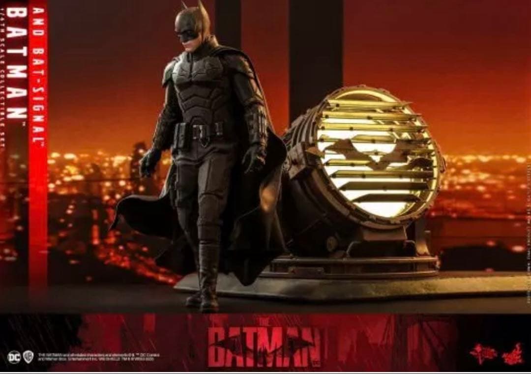 『ザ・バットマン－』１／６スケールフィギュア　バットマン＆バットシグナル投光器