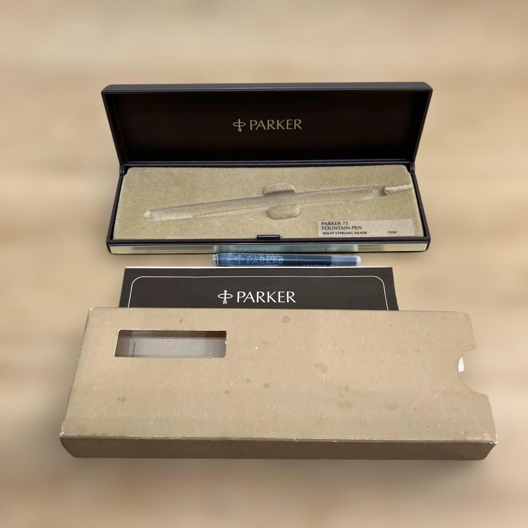 PARKER 75 パーカー 万年筆 ペン先14K 替えインク・ケース付き