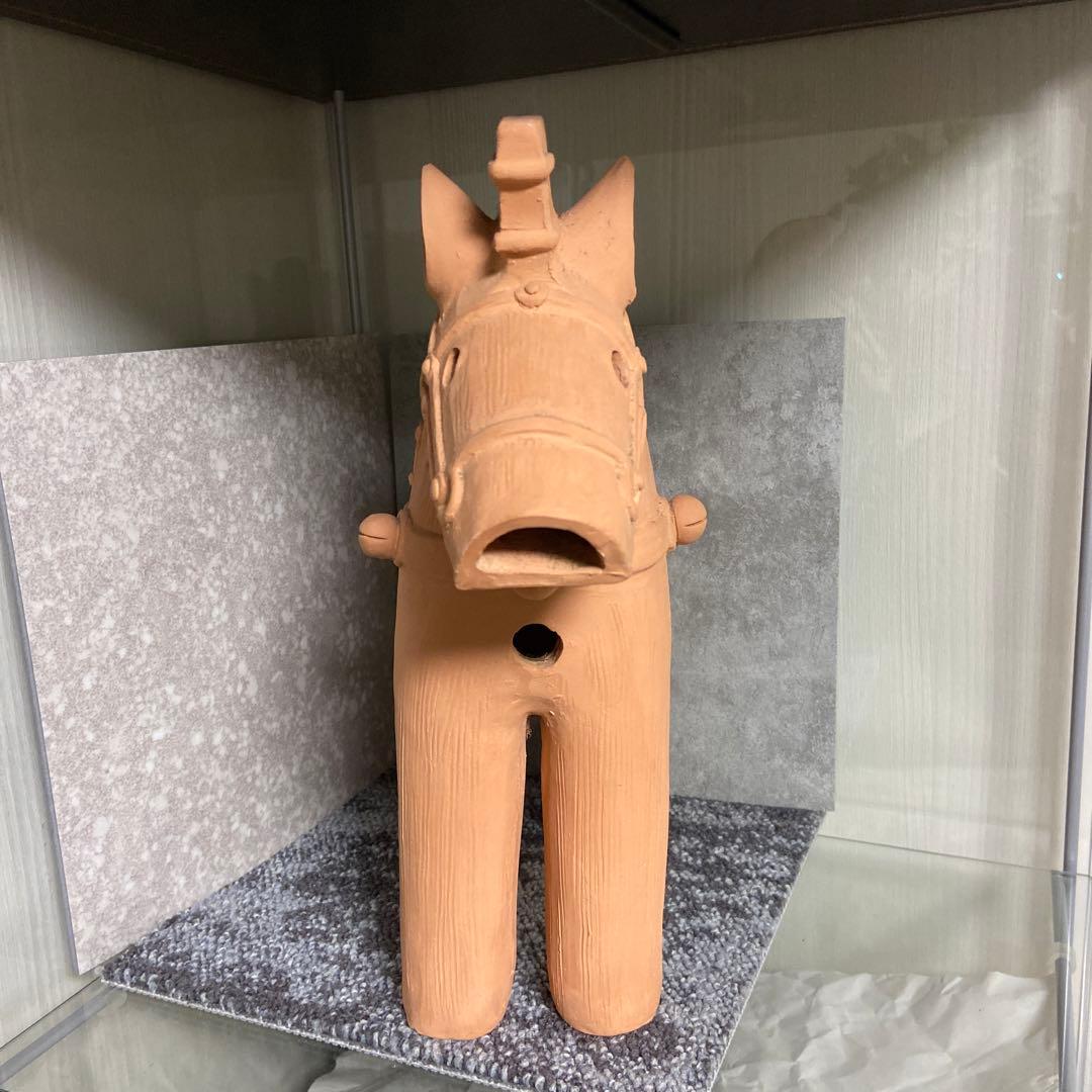 備前焼　馬　午　埴輪　干支　大　30センチ　縁起物　インテリア