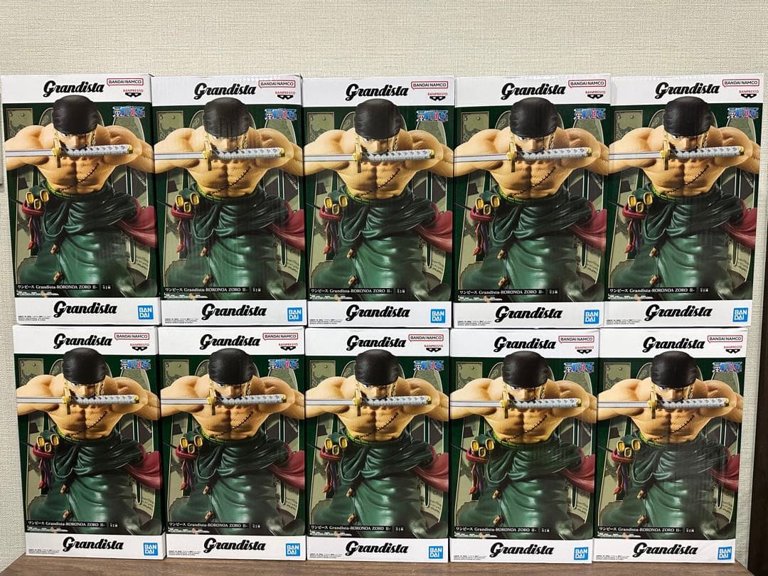 ワンピース Grandista ロロノア・ゾロ II フィギュア 10個セット