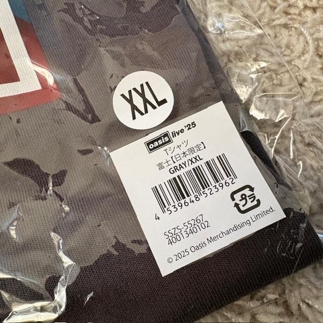 新品★oasis/オフィシャルツアーグッズ/Tシャツ/日本限定/富士/XXL★