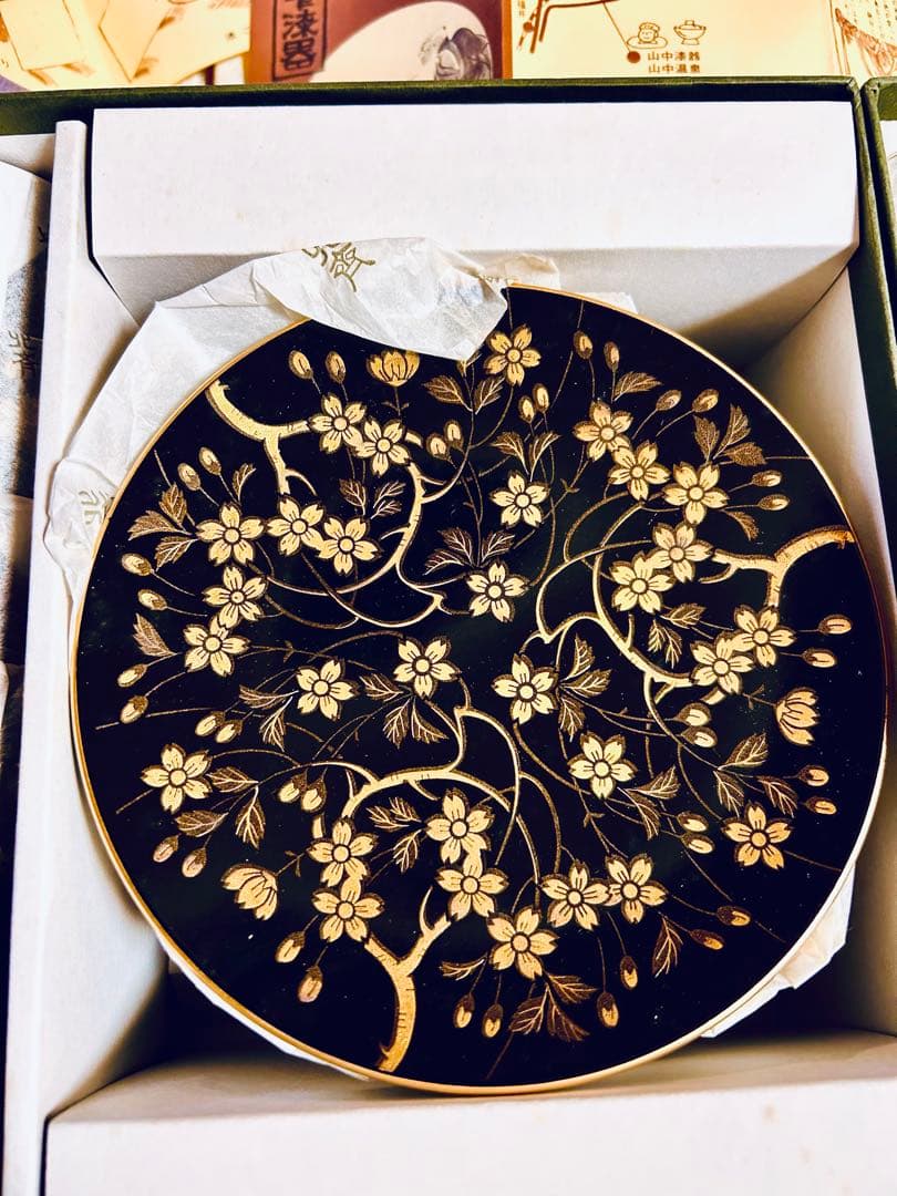 金沢　中山塗器　揃黒元禄 金彩蒔絵 漆器　15点セット