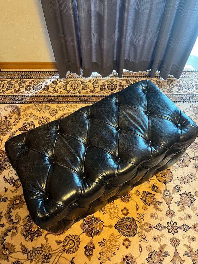 【お値下げ可能】高級 HALO オットマン 黒