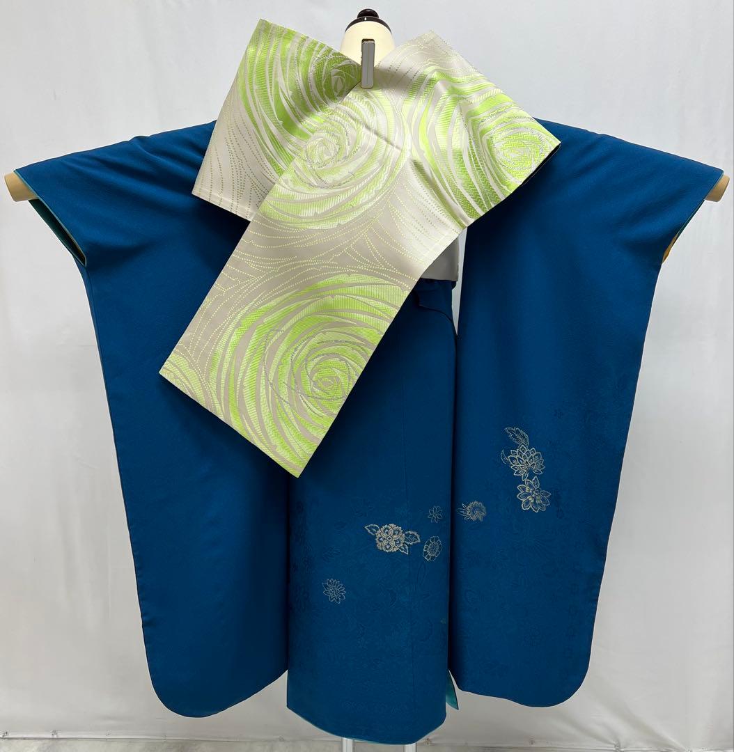 振り袖　フルセット　別誂長襦袢　高級寿光織　寛斎　落款　無地　パーティー　599