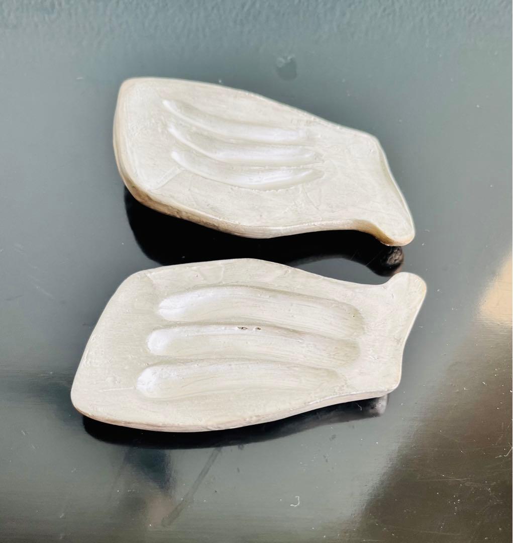 林みちよ　銀彩　香合「流れ」　茶道　オブジェ　蓋物