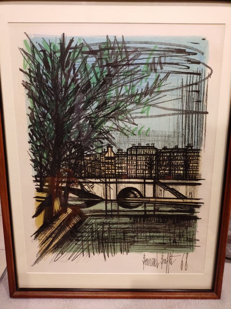 ベルナールビュッフェ マリー橋 リトグラフ 1968