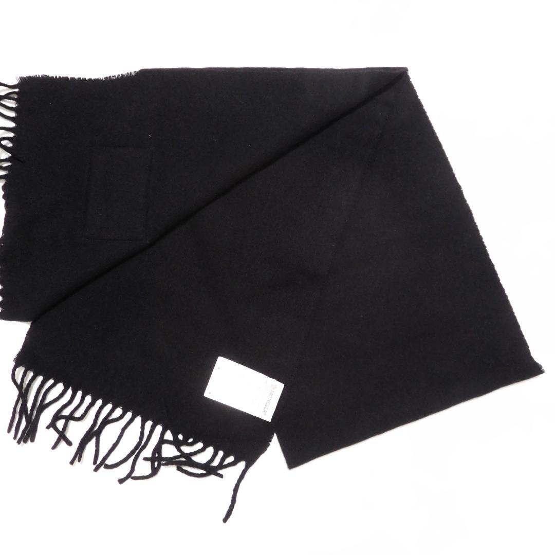 MONCLER モンクレール マフラー ストール 中綿ロゴチケット ウール