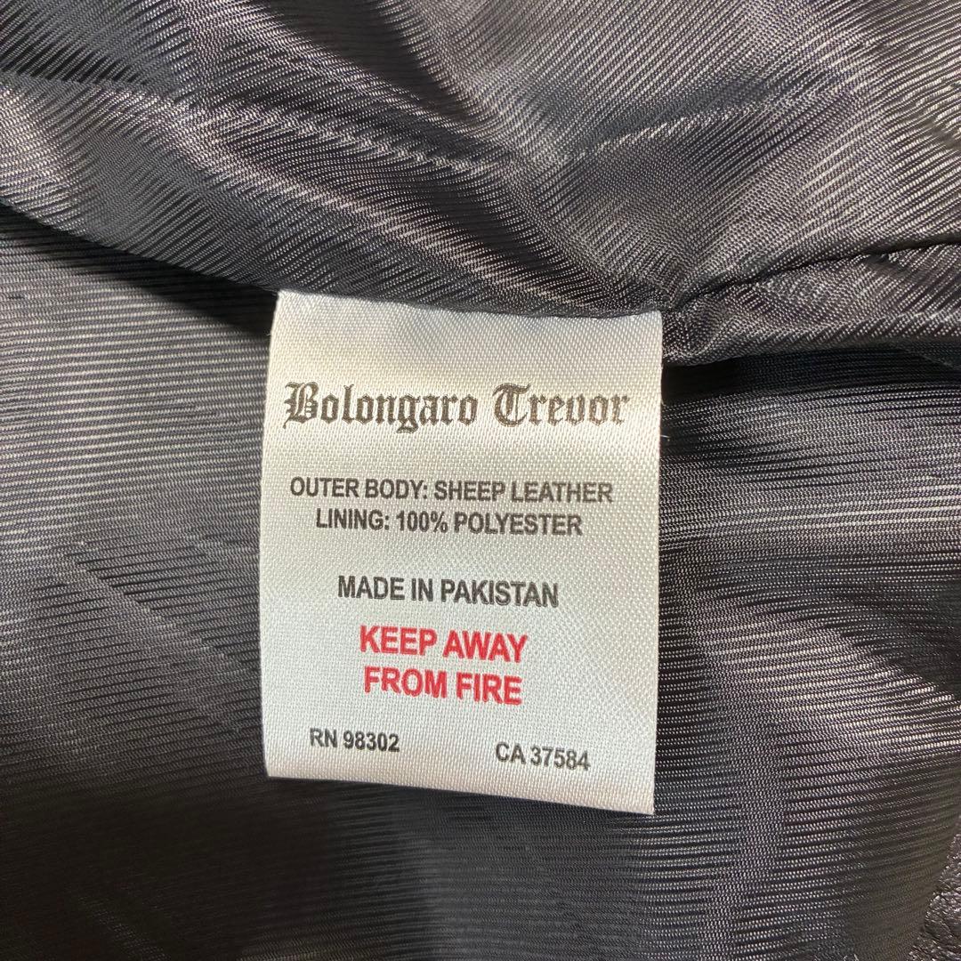 ボロンガロトレヴァー ライダース ジャケット セミダブル XL ラムレザー 黒