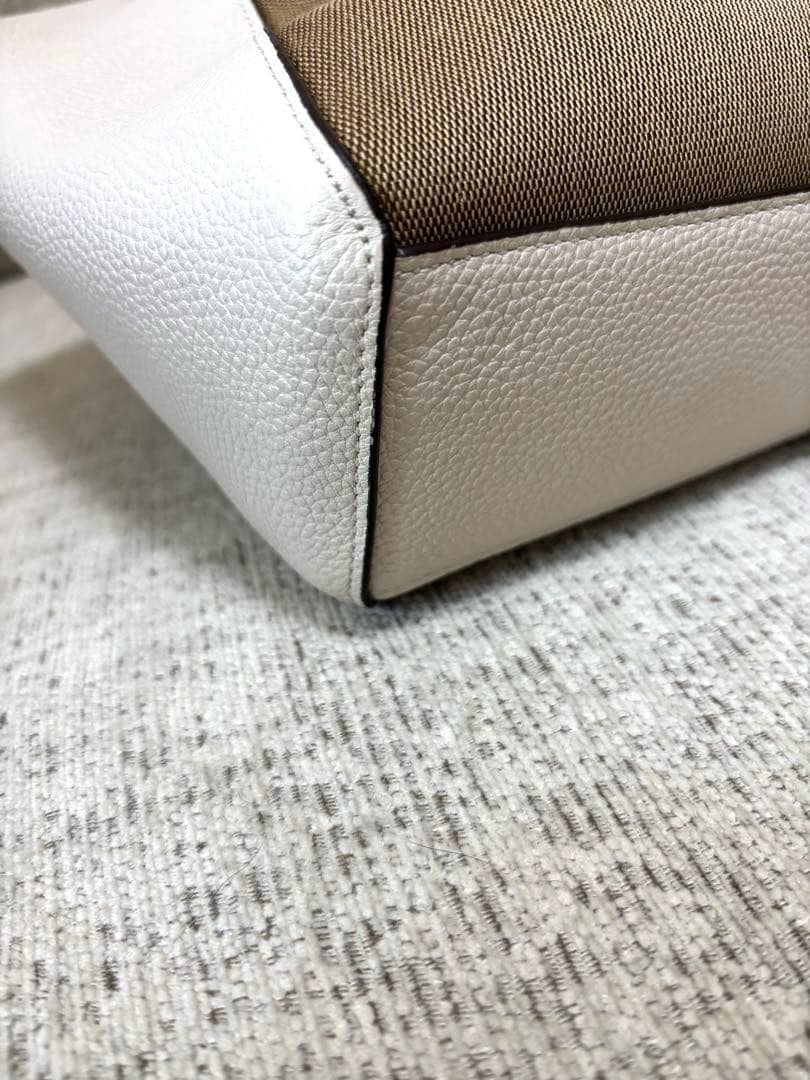 COACH コーチ ストライプ ハンド ショルダー バッグ