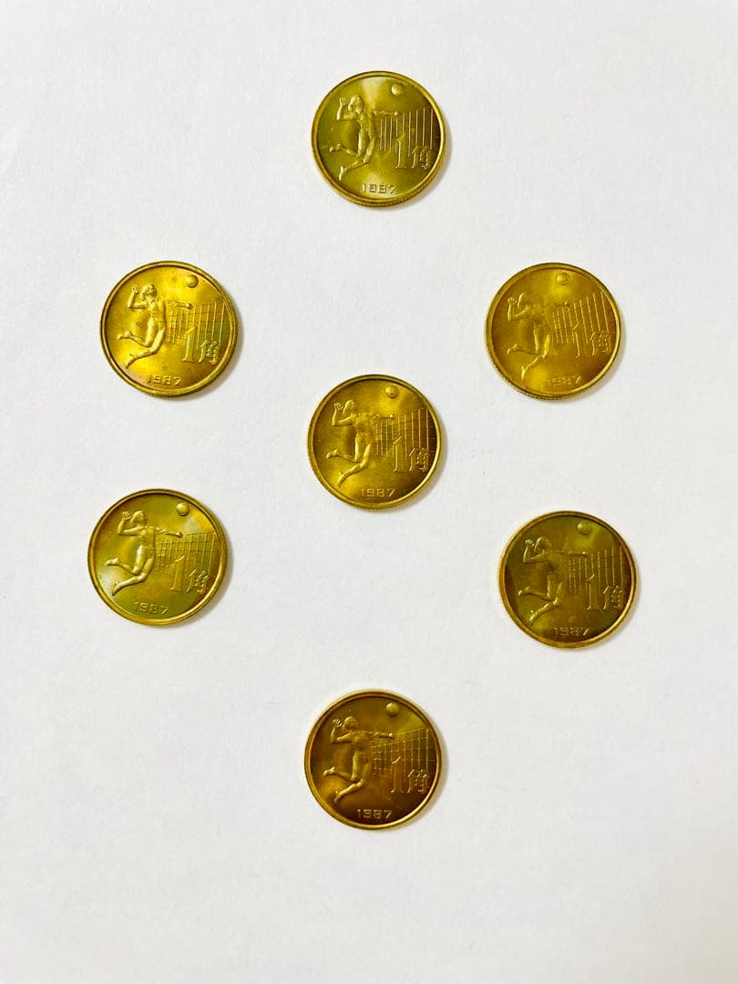 マグマ中国古銭 1987年　第６回運動会　1角 記念硬貨