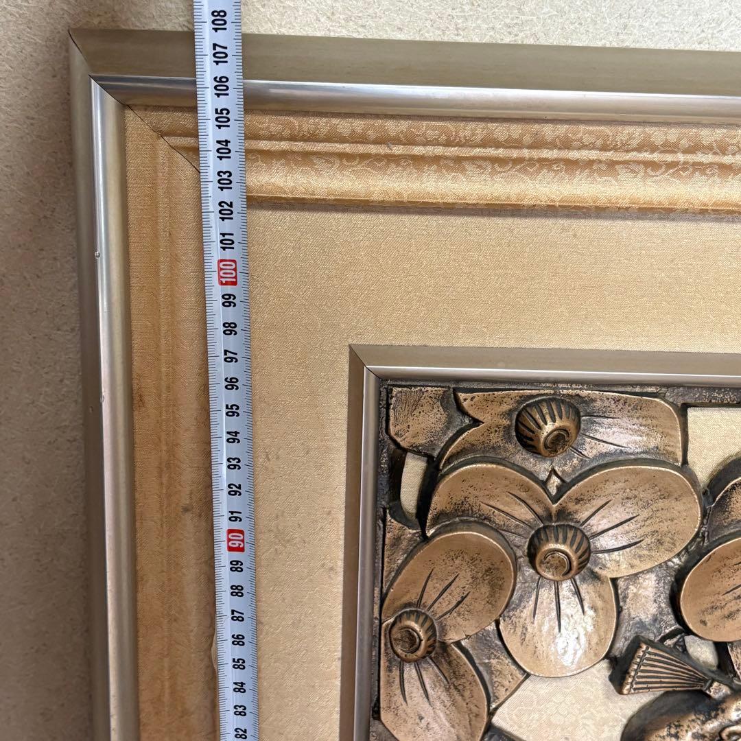 秀峰 秀峰刀 銅製　オブジェ 秀峰彫刻 アンティーク 銅 彫刻 孔雀