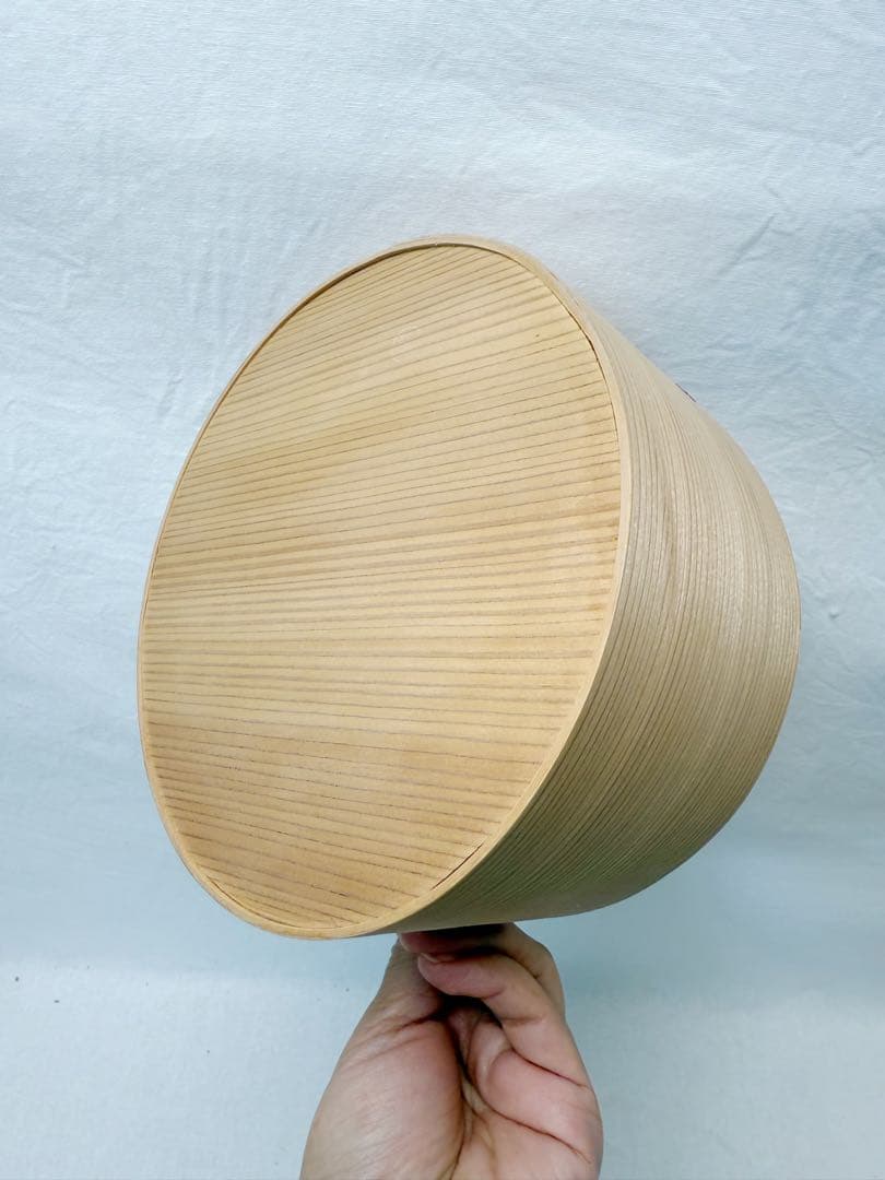 未使用 茶道具 曲物師 旭 明山作 曲建水 曲わっぱ 刻印有 元箱