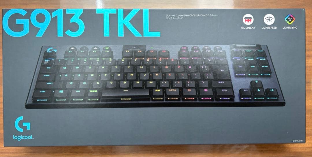 Logitech G913 TKL ワイヤレスキーボード 赤軸