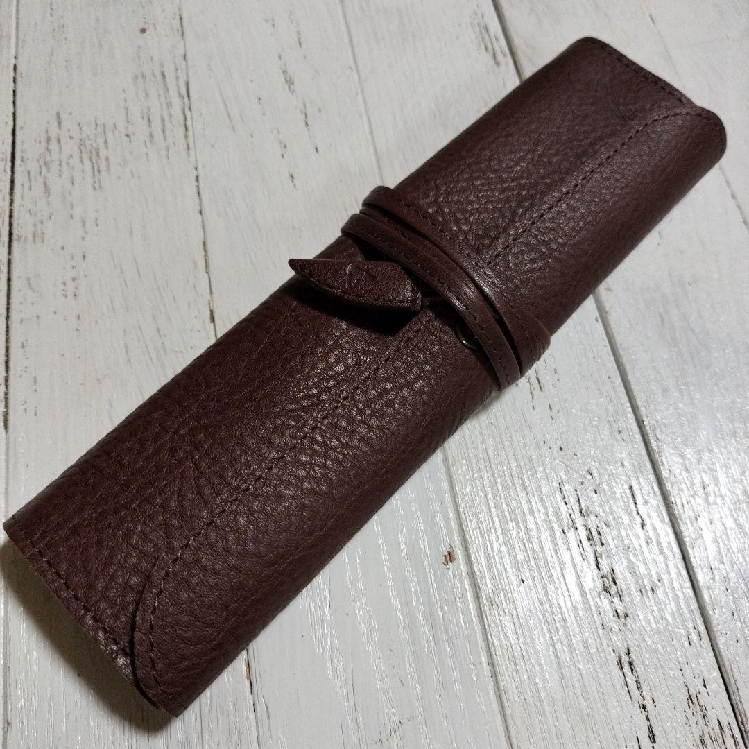 土屋鞄製造所　トーンオイルヌメロールペンケース　¥15400