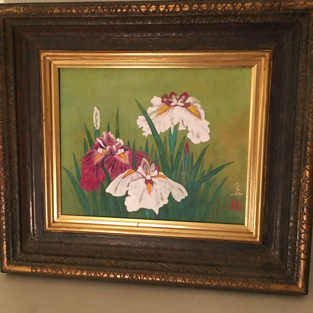 日本画肉筆画　直筆　秀峰作品