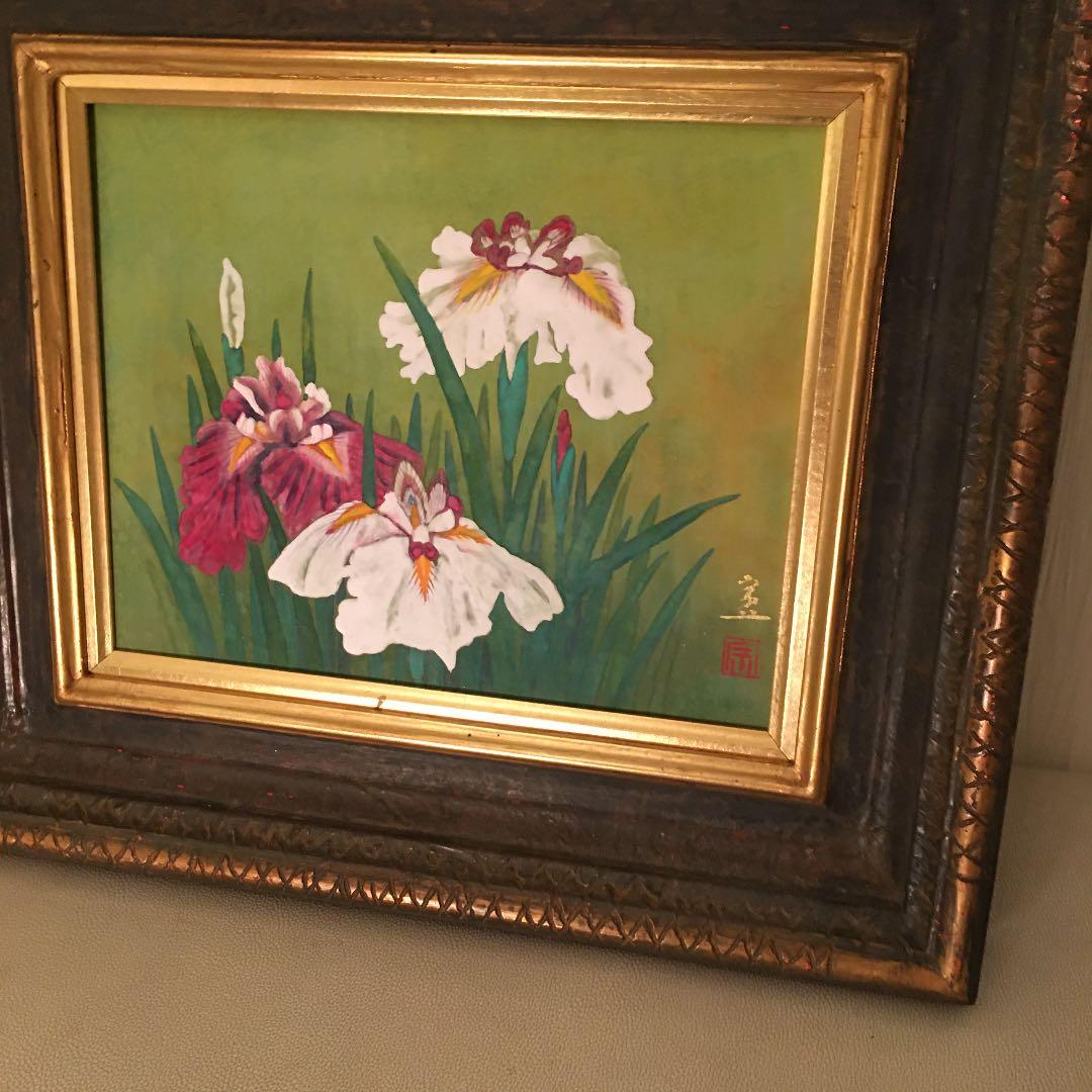 日本画肉筆画　直筆　秀峰作品