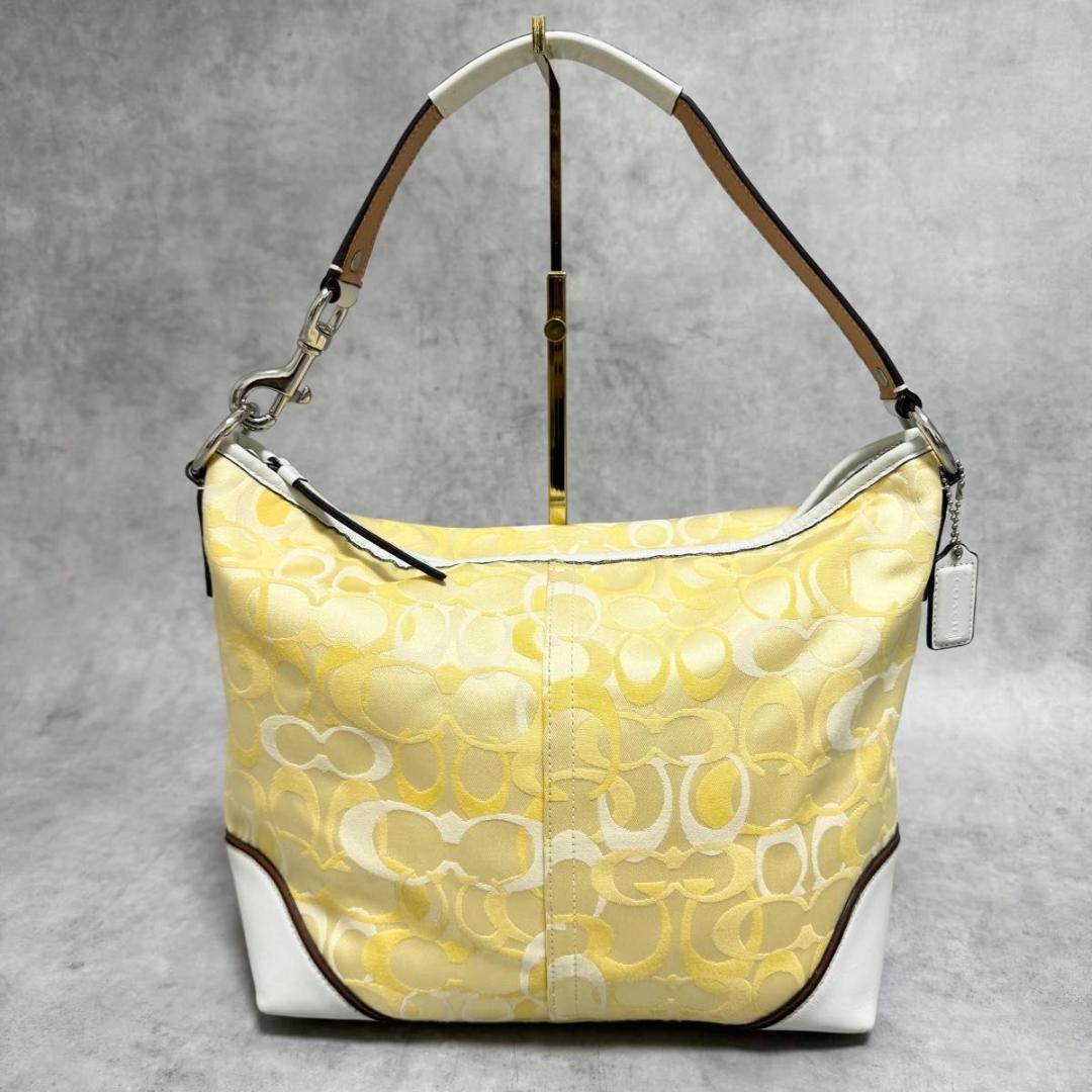 バッグ Rare COACH Yellow Signature One Shoulder