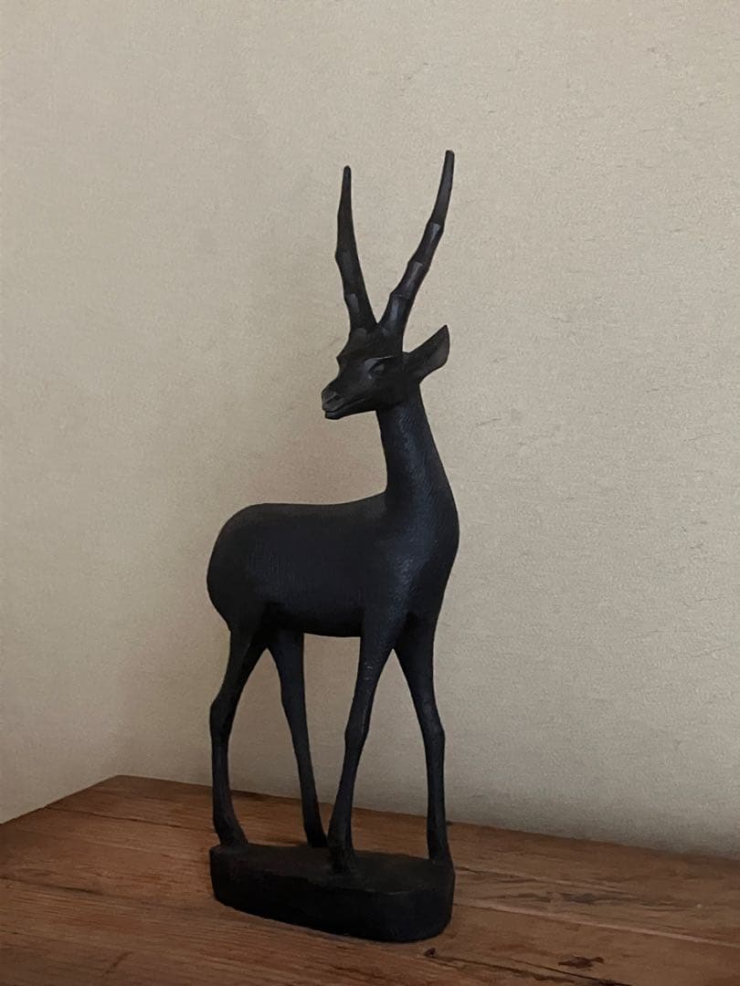 【最終値下げ】エチオピア民藝　シカの木製彫刻