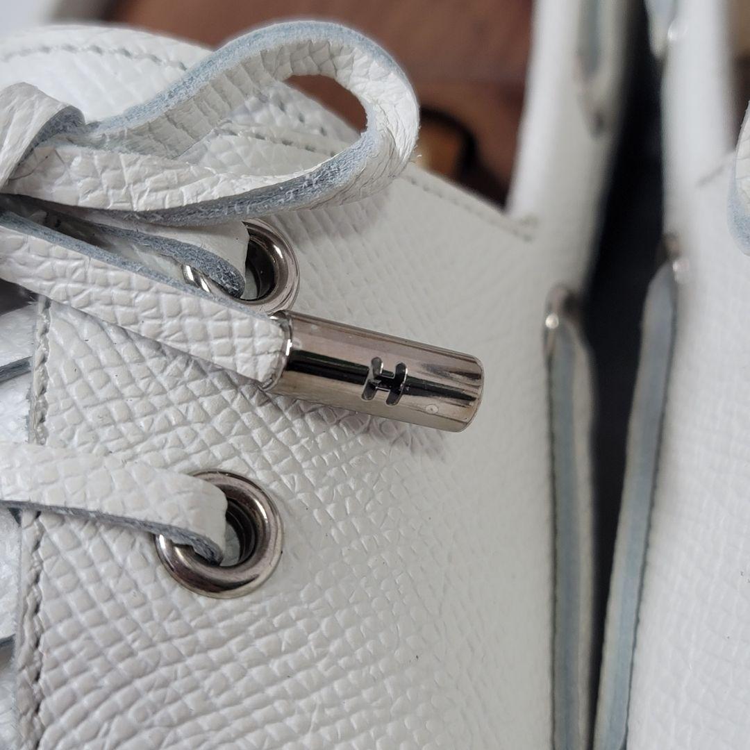 【美品】HERMES デッキシューズ 28-28.5cm向け ホワイト