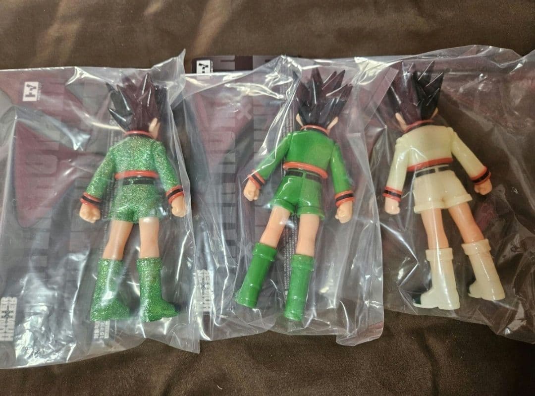 未開封 ヒキダシトイ ソフビ HUNTER×HUNTER ゴン 三体セット