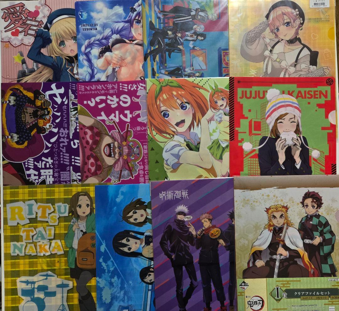 アニメグッズ A4クリアファイル まとめ売り ２００枚以上