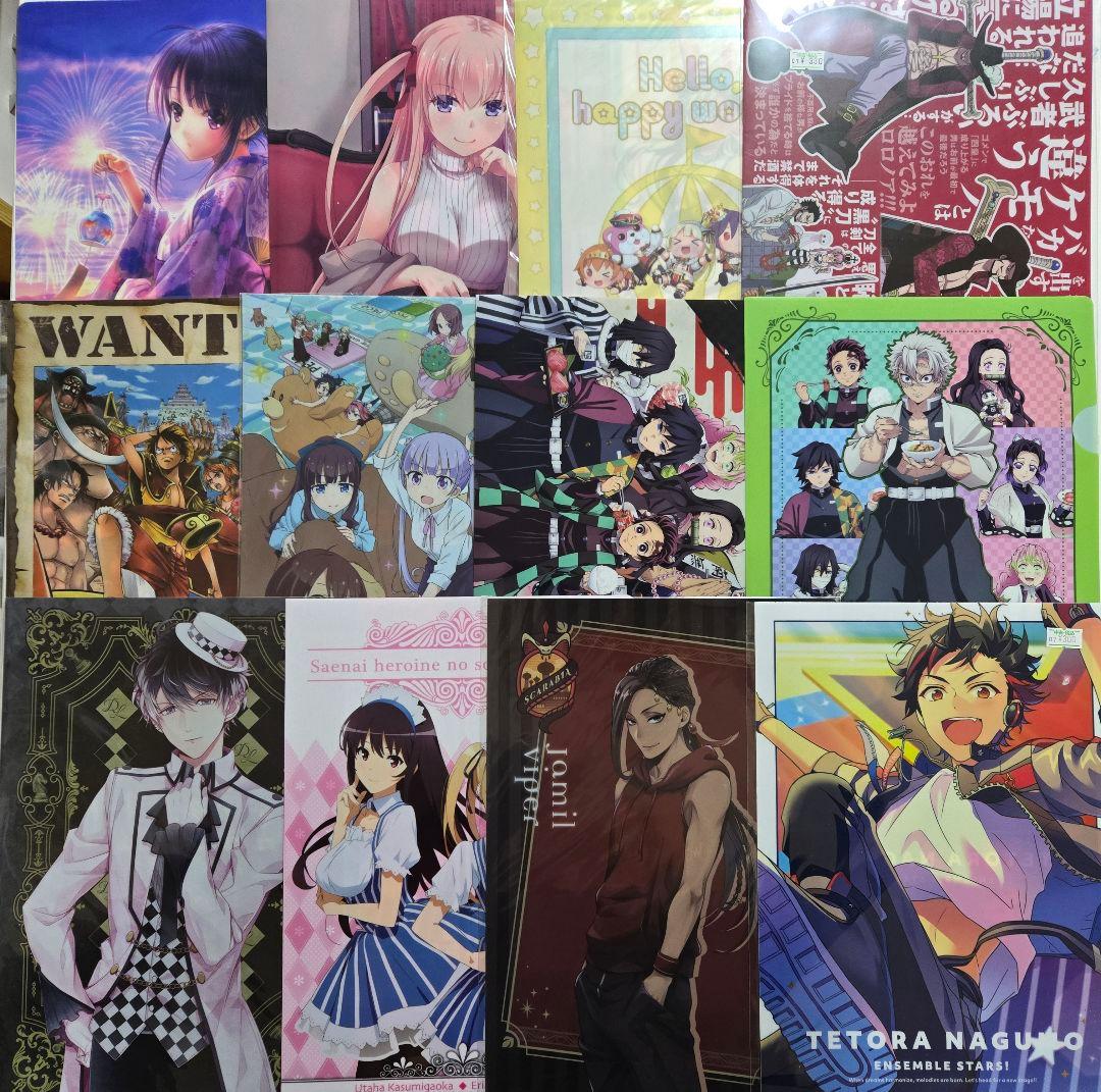 アニメグッズ A4クリアファイル まとめ売り ２００枚以上