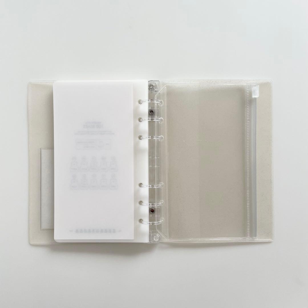 black.crabe05　韓国　貯金　貯蓄　バインダー　カバー　リフィル