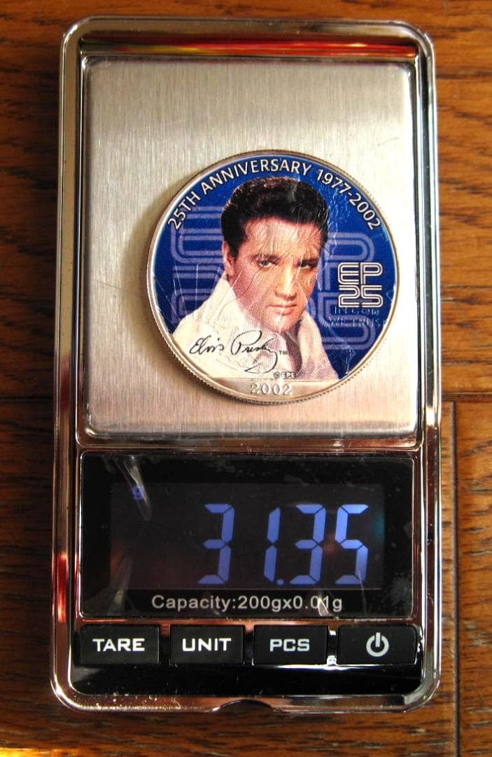 アメリカンシルバーイーグルカラー　１オンス銀貨　E・プレスリー２５周年記念　４枚
