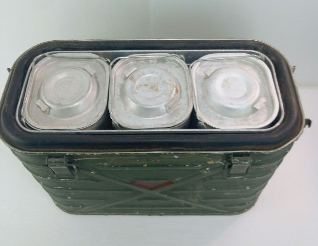 【1962年】US製 ミリタリーコンテナ オリーブドラブ　フードコンテナ*AE6