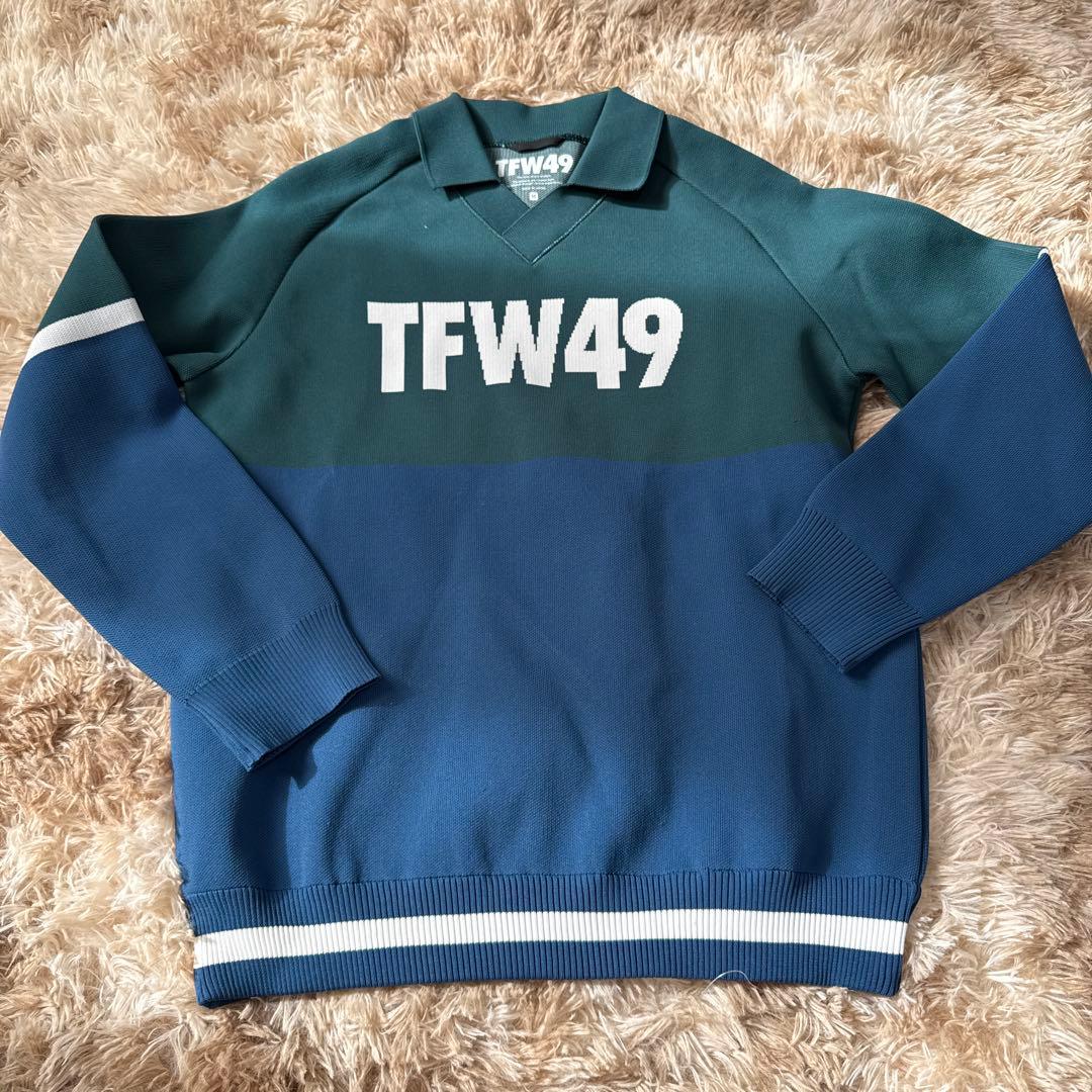 TFW49 ポロセーター M ダークグリーン・ネイビー