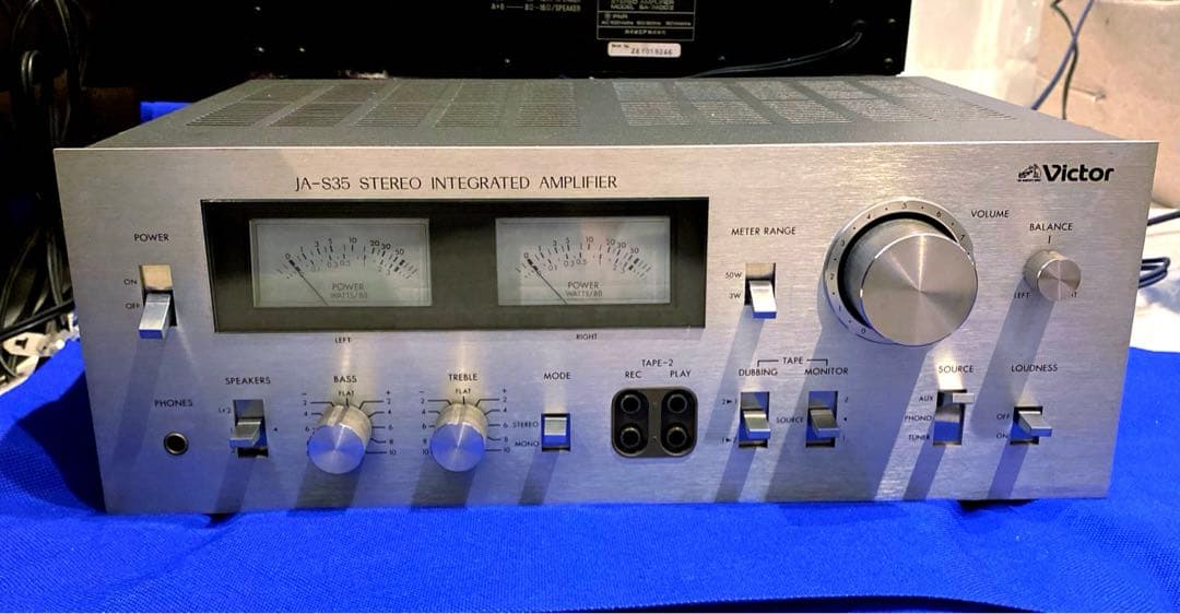 Victor プリメインアンプJA-S35 ビクター パワーメーターLED