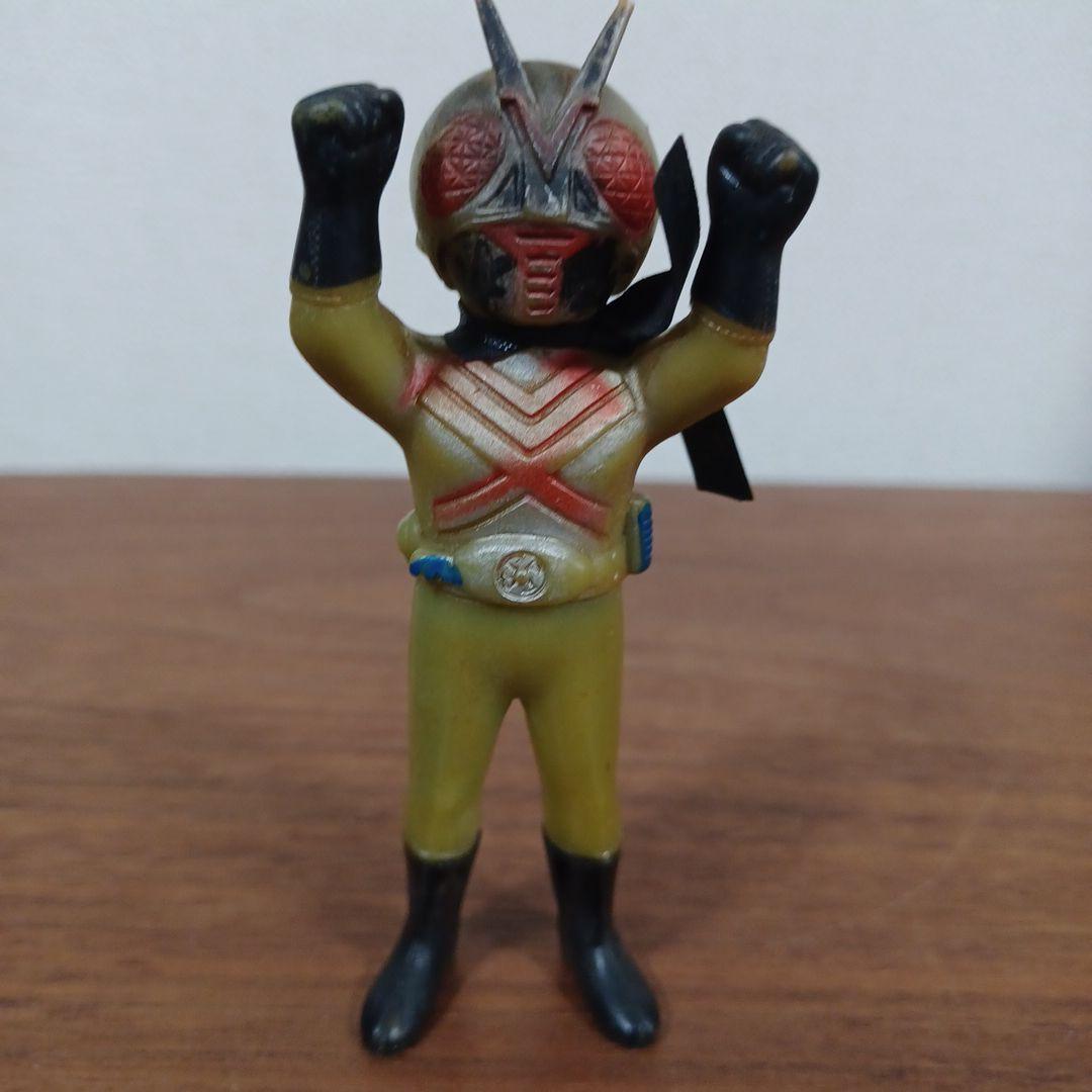 当時もの　ポピー製「仮面ライダーX」希少ミニソフビフィギュア