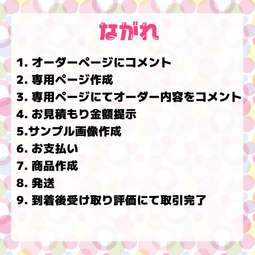 デコうちわ パーツ オーダーページ